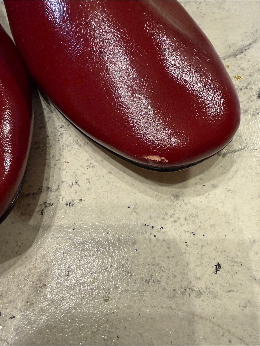 Steve Madden Burgundy Mary Jane Flats with Strap size 10 - Picture 2 of 5